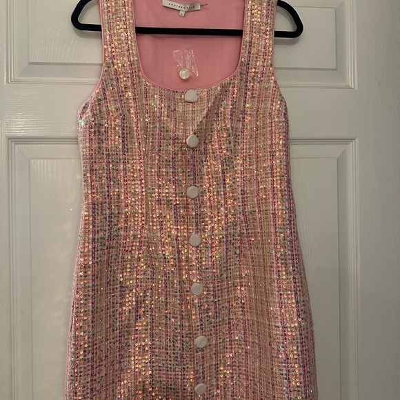 Endless Rose Pastel Tweed Mini Dress - Picture 3 of 4